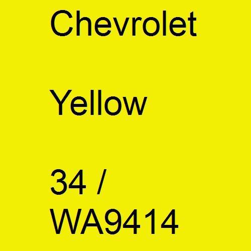 Chevrolet, Yellow, 34 / WA9414.